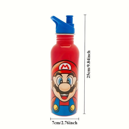 Gourde Super Mario – Bouteille en inox avec bouchon pour enfants
