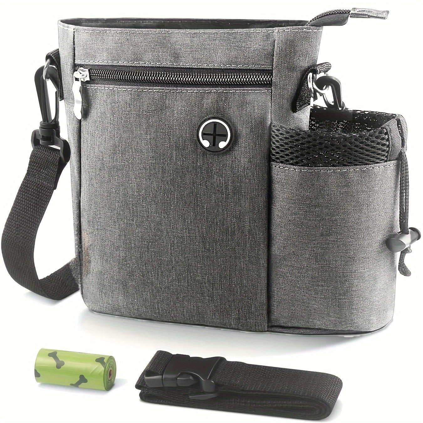 Sacoche à friandises pour chien avec porte-bouteille d’eau – Sac réglable pour entraînement et activités extérieures