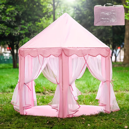 Tente château de princesse rose – Pour jouer à l’intérieur et à l’extérieur