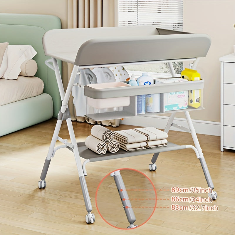 Table à Langer Réglable et Portable pour Bébés – Parfaite pour l’Organisation et le Confort