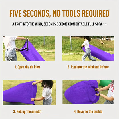 Canapé gonflable – Léger et confortable pour le camping et les aventures en plein air