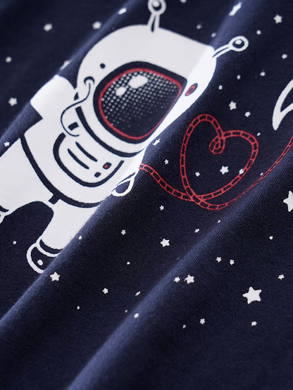 Aventures Spatiales – Body Bébé avec Imprimé Astronautes