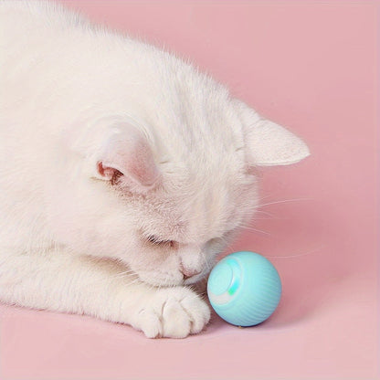 Balle interactive intelligente pour chat – Jouet roulant automatique pour un plaisir interactif