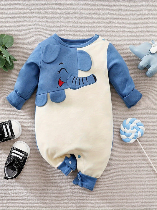 Body Adorable Éléphant pour Bébés – Parfait pour l’Automne et l’Hiver