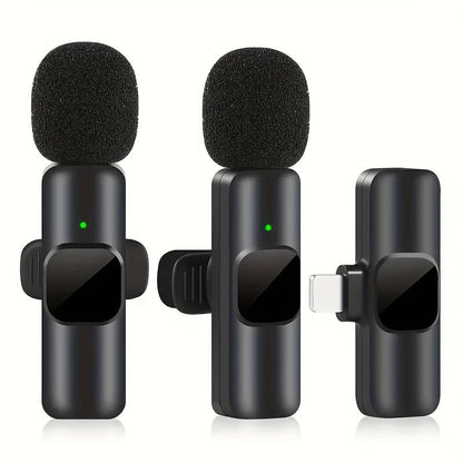 Microphone Lavalier Sans Fil Professionnel - Idéal pour les Enregistrements Vidéo et le Streaming en Direct