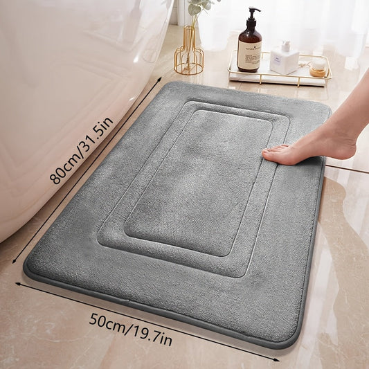 Tapis de Bain en Mousse à Mémoire de Forme – Doux, Absorbant et à Séchage Rapide