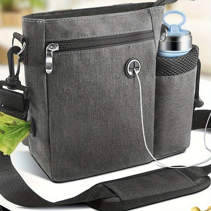 Sacoche à friandises pour chien avec porte-bouteille d’eau – Sac réglable pour entraînement et activités extérieures