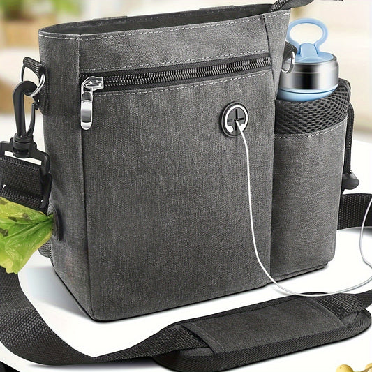 Sacoche à friandises pour chien avec porte-bouteille d’eau – Sac réglable pour entraînement et activités extérieures