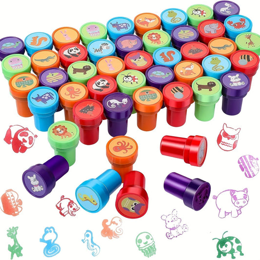 Set de tampons animaux colorés – 26 tampons différents pour bricolage créatif et éducation