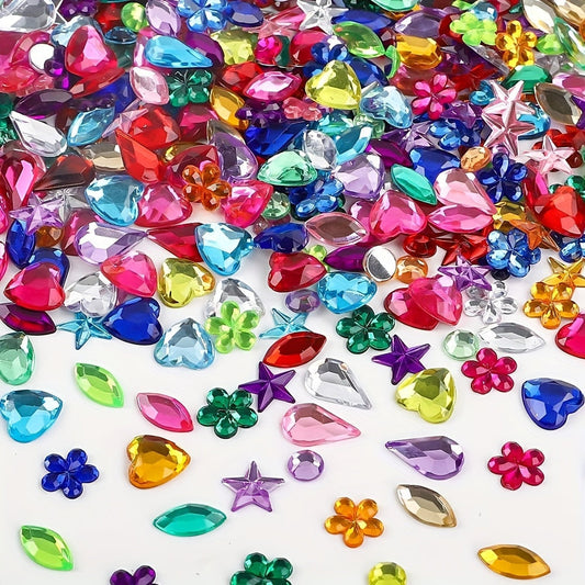 Set de pierres décoratives en acrylique – Idéal pour fêtes et projets DIY