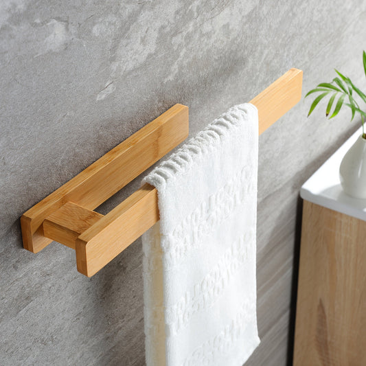 Porte-Serviettes en Bois Moderne – Montage Murale Élégante sans Outils