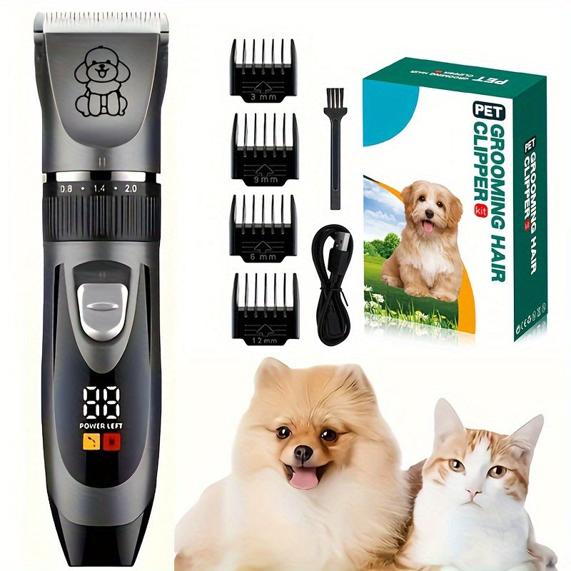 Tondeuse sans fil pour animaux – Rechargeable USB et silencieuse pour chiens et chats