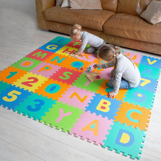 MaxiÉduc - Tapis de puzzle XL chiffres et alphabet