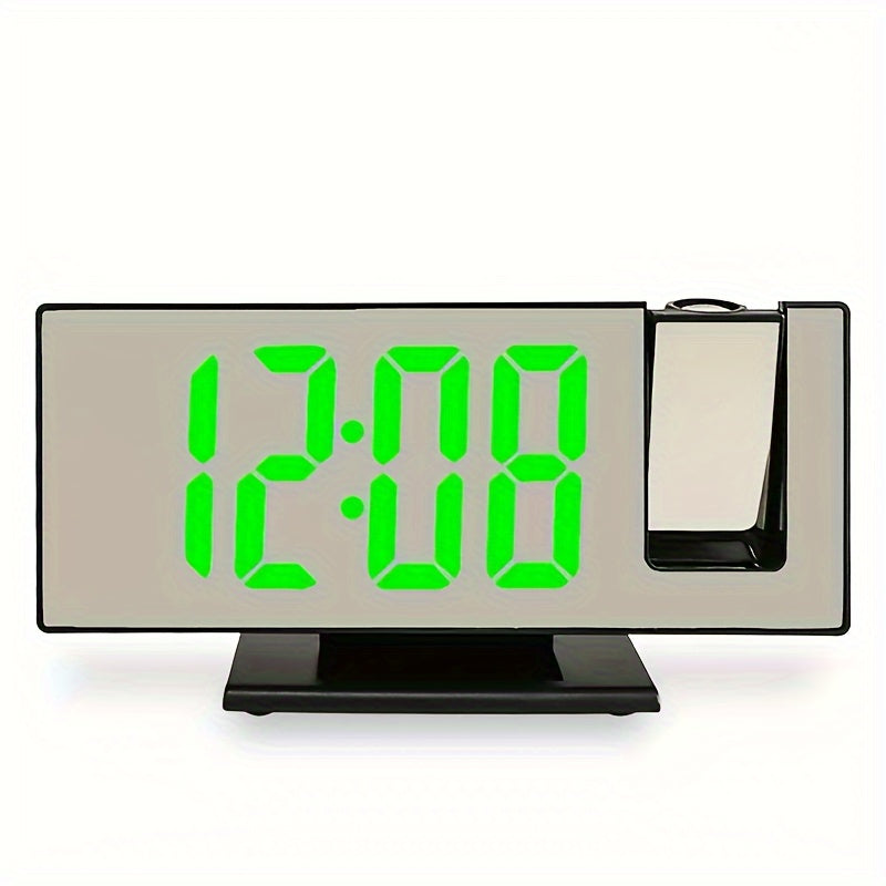Réveil miroir digital avec projection – Grand écran LED et fonction alarme multifonction