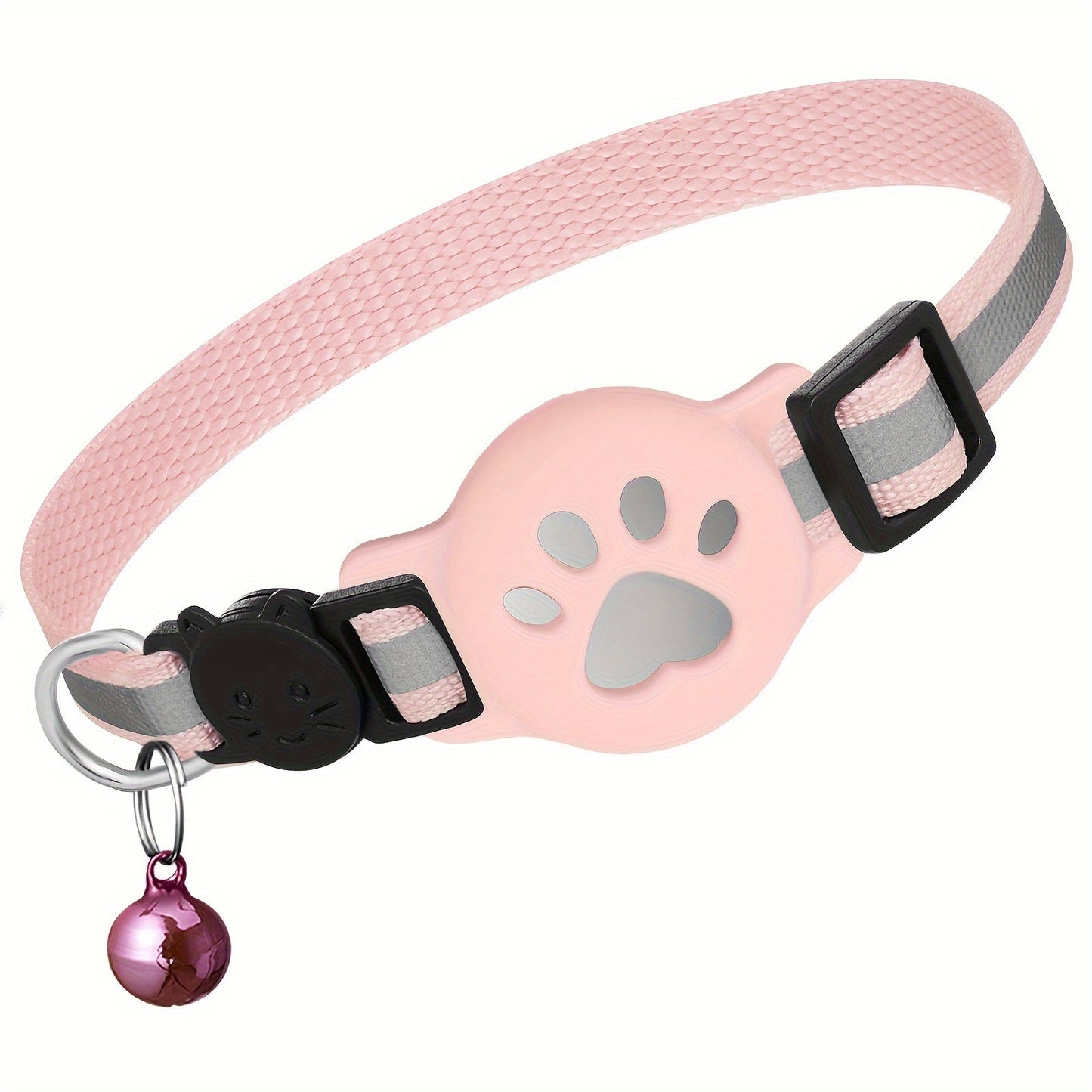 Collier pour chat avec boucle de sécurité et clochette – Réglable pour chats de différentes tailles
