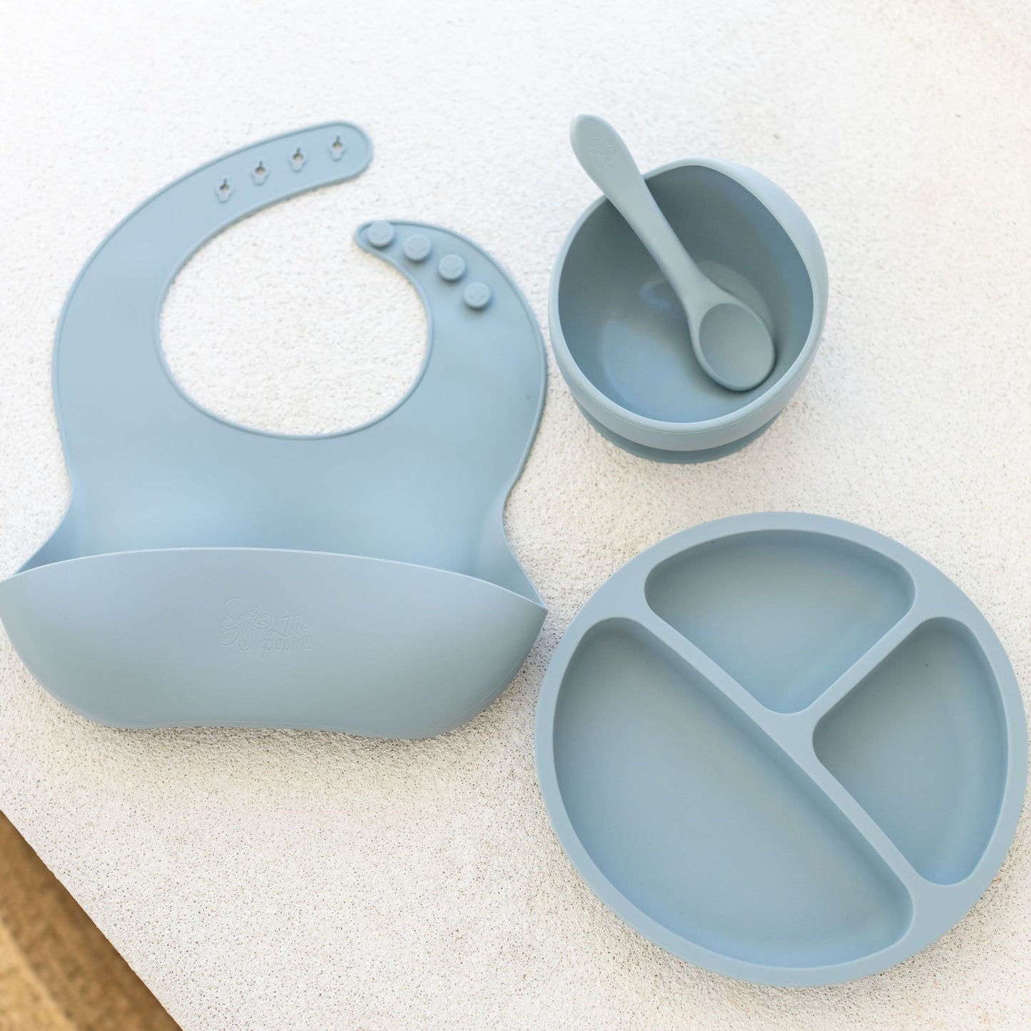 FlexiFeed - Ensemble d'alimentation pour bébé en silicone donner un nouveau nom