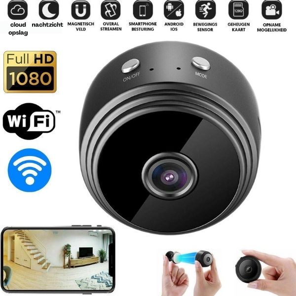 SecuMini - Caméra de sécurité sans fil HD 1080P