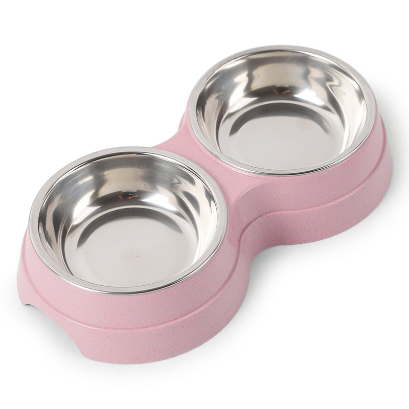 Gamelle double en acier inoxydable pour animaux – Parfaite pour manger et boire
