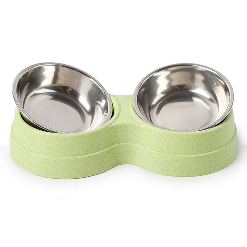 Gamelle double en acier inoxydable pour animaux – Parfaite pour manger et boire