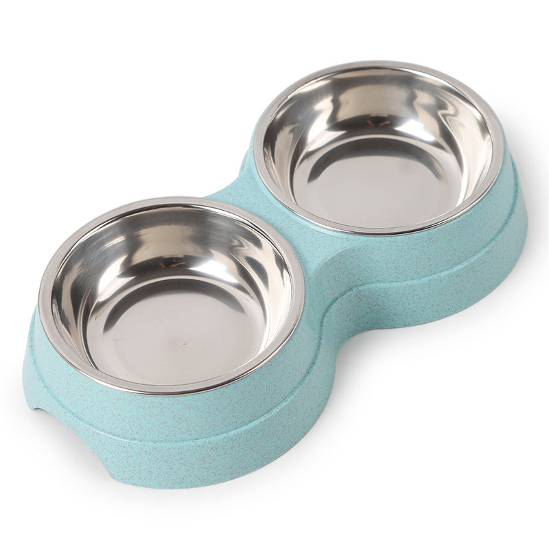 Gamelle double en acier inoxydable pour animaux – Parfaite pour manger et boire