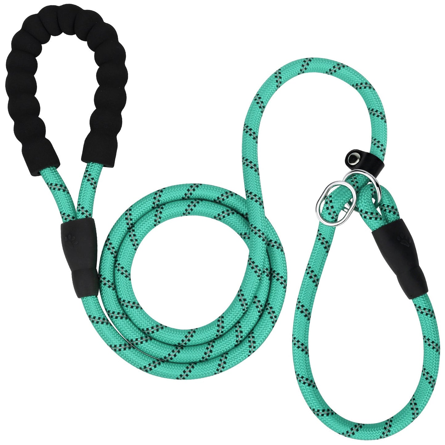 Laisse réfléchissante pour chien avec poignée rembourrée – Réglable et durable pour tous les chiens