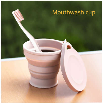 Gobelet pliable en silicone avec mousqueton - Gobelet portable et durable pour plein air et camping