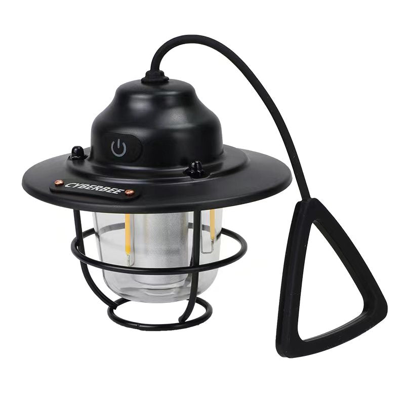 Lanterne de camping vintage à LED – Rechargeable et durable pour les aventures en plein air
