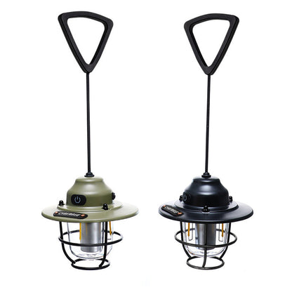 Lanterne de camping vintage à LED – Rechargeable et durable pour les aventures en plein air