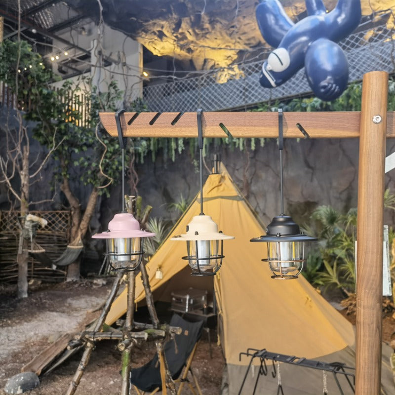 Lanterne de camping vintage à LED – Rechargeable et durable pour les aventures en plein air
