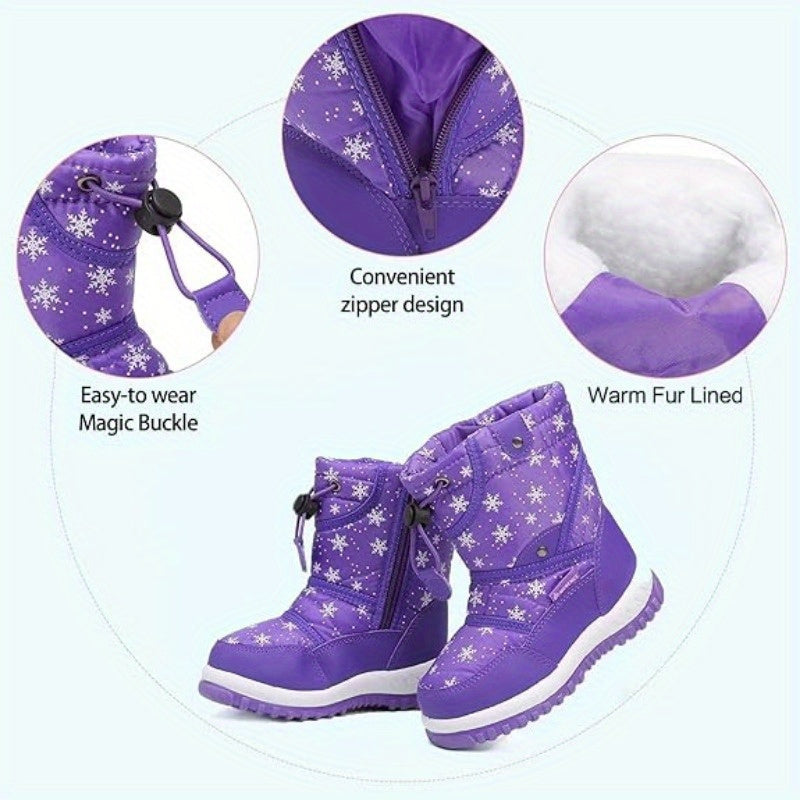 Bottes d'Hiver Joyeuses pour Enfants – Chaleur et Amusement dans la Neige