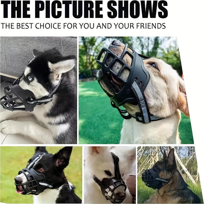 Muselière réglable pour chien – Respirante et sécuritaire pour entraînement et promenades