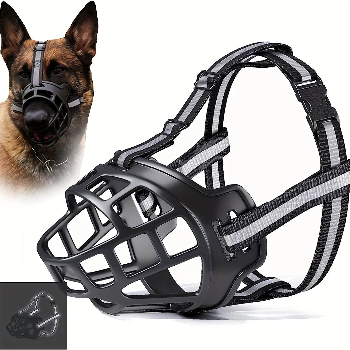 Muselière réglable pour chien – Respirante et sécuritaire pour entraînement et promenades