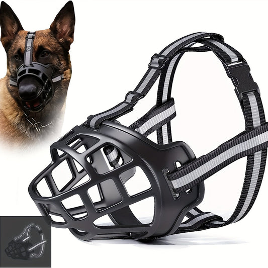 Muselière réglable pour chien – Respirante et sécuritaire pour entraînement et promenades