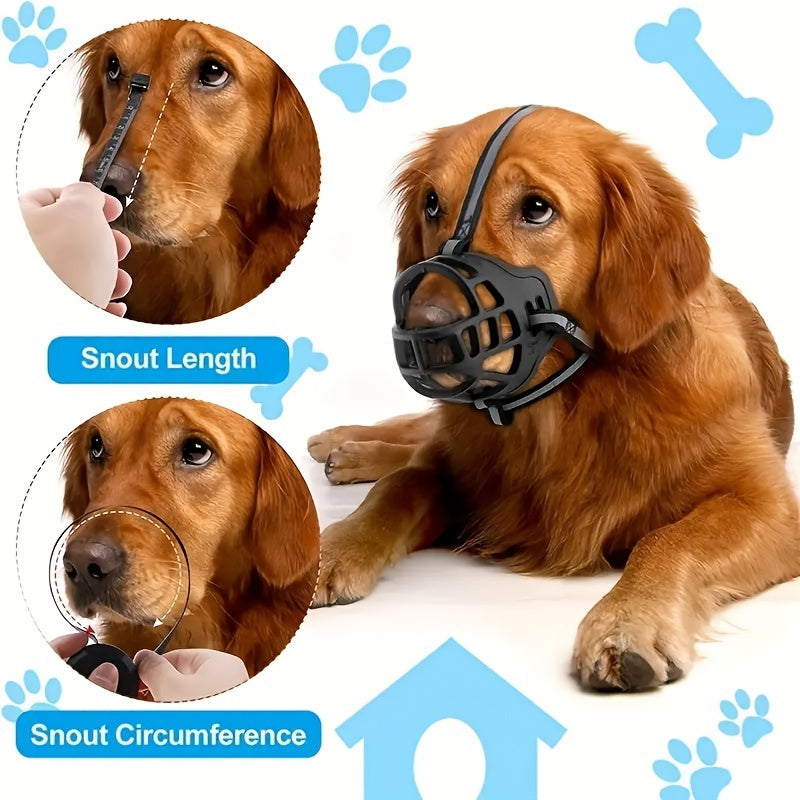 Muselière réglable pour chien – Respirante et sécuritaire pour entraînement et promenades