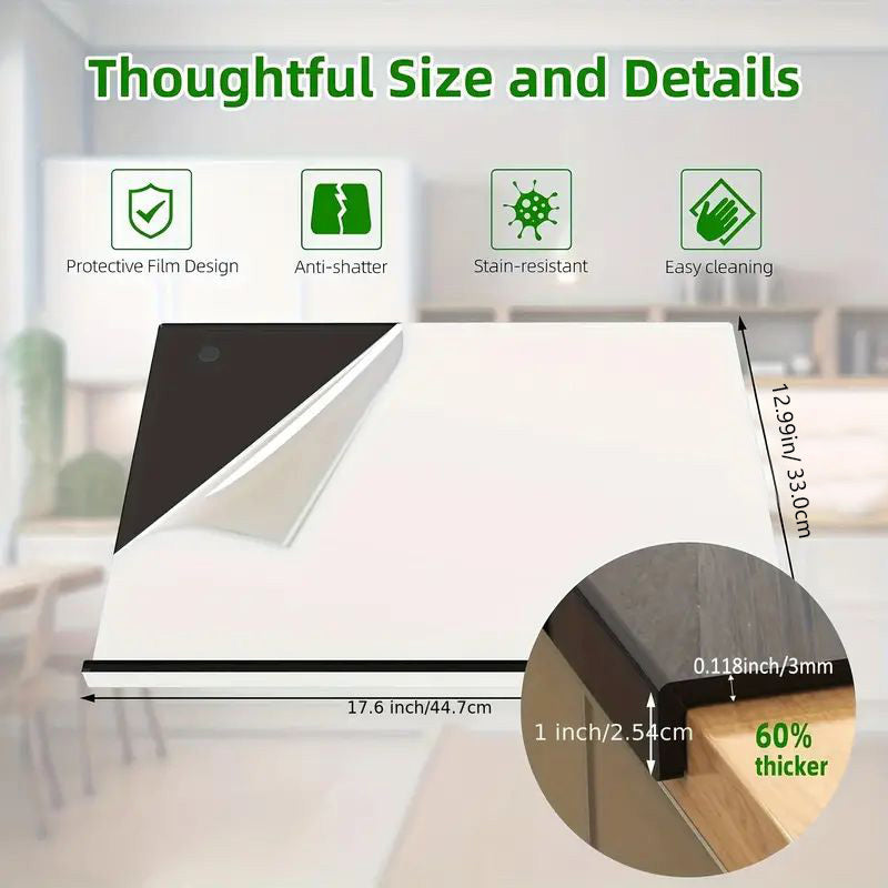 Planche à découper en acrylique avec surface antidérapante - Ustensile de cuisine durable pour une découpe en toute sécurité