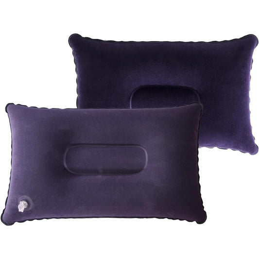 Coussins gonflables pour camping et voyage - Lot de 2 coussins doux et portables