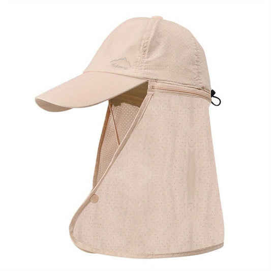 Casquette trucker anti-UV avec rabat de nuque – Respirante et confortable pour les activités estivales