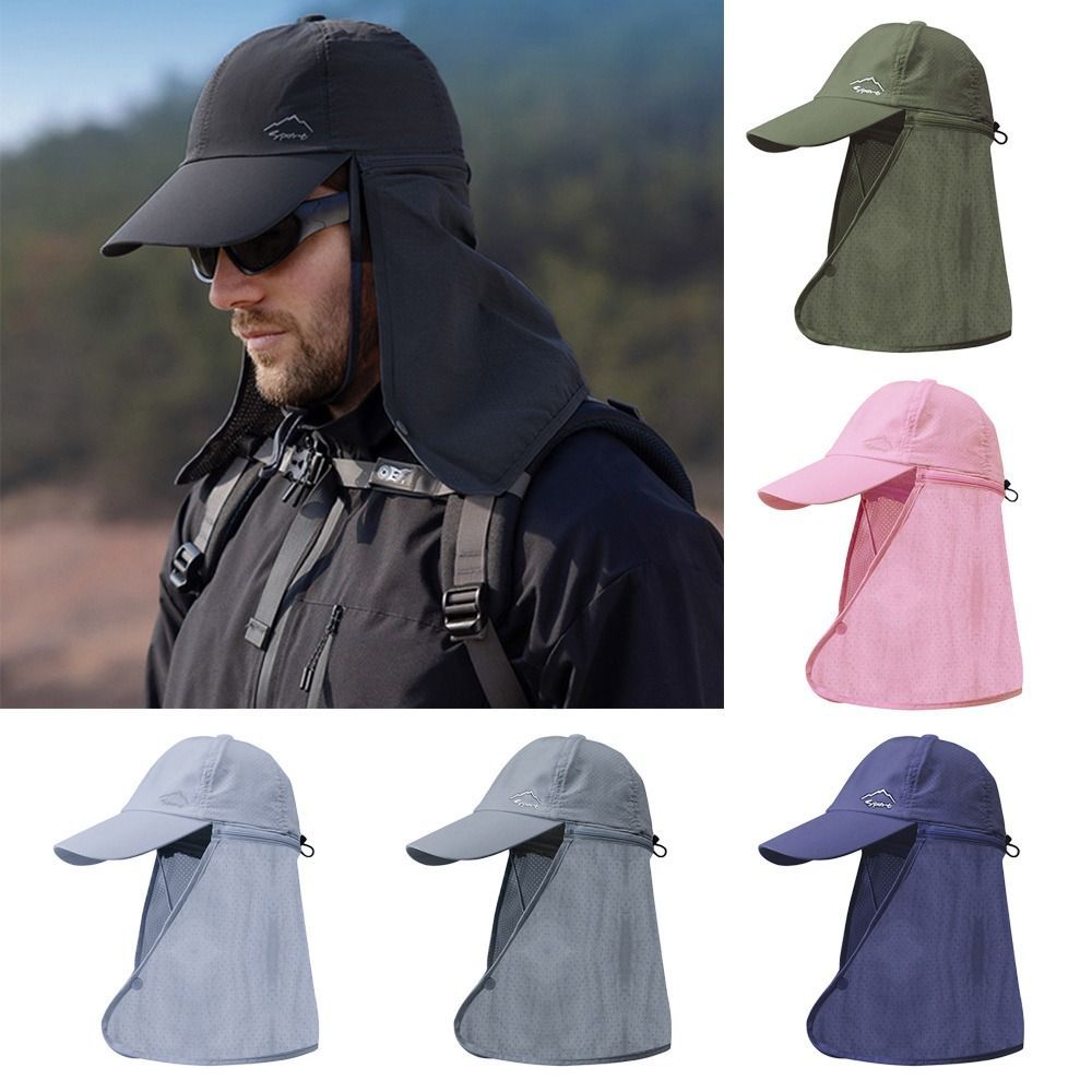 Casquette trucker anti-UV avec rabat de nuque – Respirante et confortable pour les activités estivales