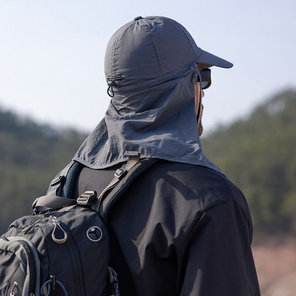 Casquette trucker anti-UV avec rabat de nuque – Respirante et confortable pour les activités estivales