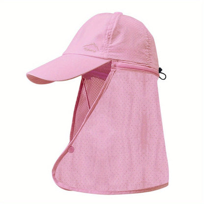 Casquette trucker anti-UV avec rabat de nuque – Respirante et confortable pour les activités estivales