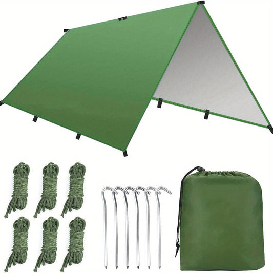 Tarp de camping 3x3 mètres – Imperméable et résistant au vent