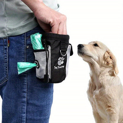 Pochette à friandises pour chien avec distributeur de sacs – Idéale pour l’entraînement et les promenades