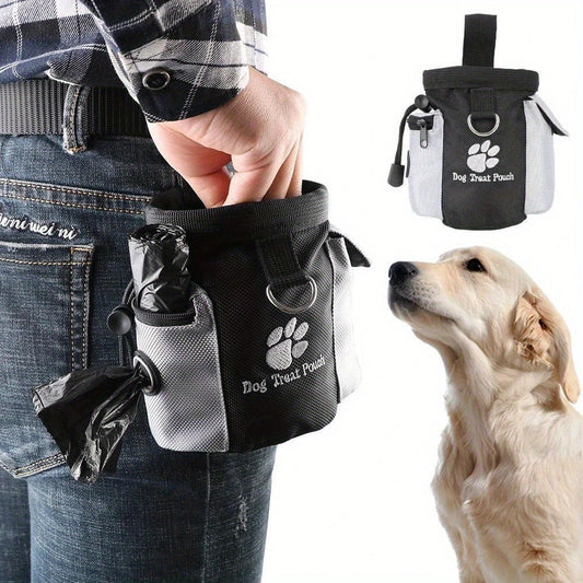 Pochette à friandises pour chien avec distributeur de sacs – Idéale pour l’entraînement et les promenades