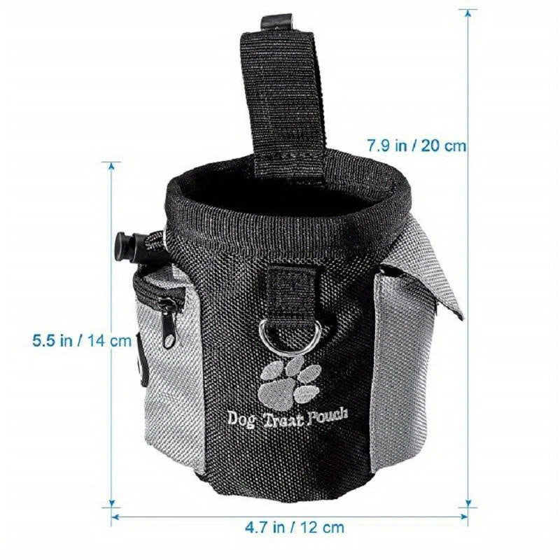 Pochette à friandises pour chien avec distributeur de sacs – Idéale pour l’entraînement et les promenades