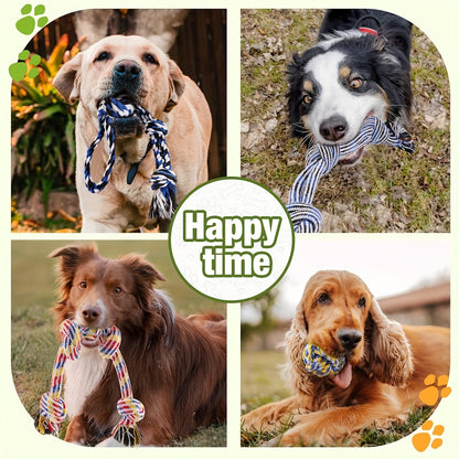 Set de 4 jouets pour chien – Idéal pour mâcher, mordiller et jouer