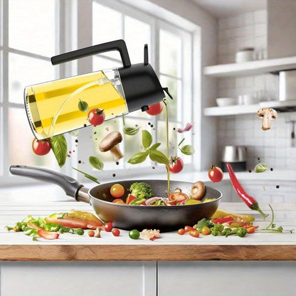 Distributeur d’huile 2-en-1 et flacon spray - Contrôle précis de l’huile pour cuisine et barbecue