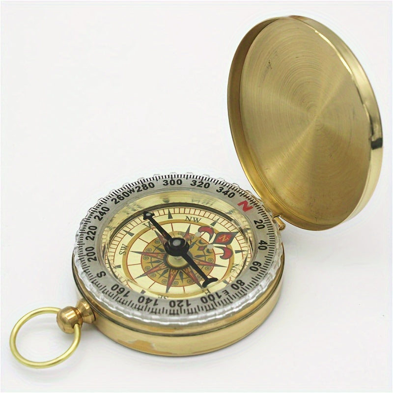 Boussole de Survie en Cuivre – Étanche et Phosphorescente pour Aventures Nocturnes