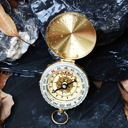 Boussole de Survie en Cuivre – Étanche et Phosphorescente pour Aventures Nocturnes