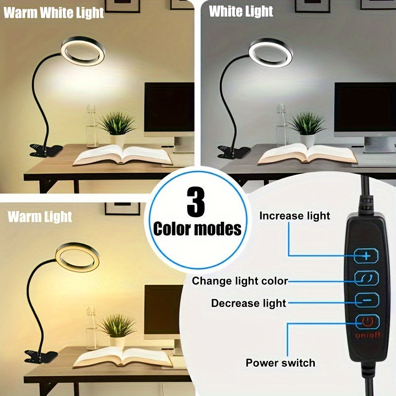 Lampe Loupe LED avec Pince – Parfaite pour le Travail Mains Libres et la Précision