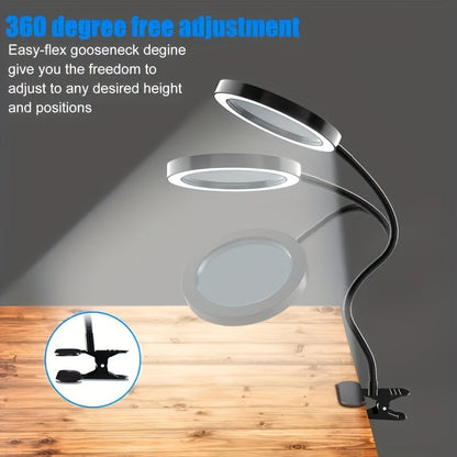Lampe Loupe LED avec Pince – Parfaite pour le Travail Mains Libres et la Précision